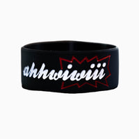 RED "AHHWIWIII" WRISTBAND