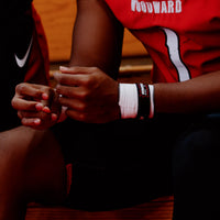 RED "AHHWIWIII" WRISTBAND