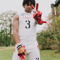 ADULT RED AHHWIWIII GLOVES