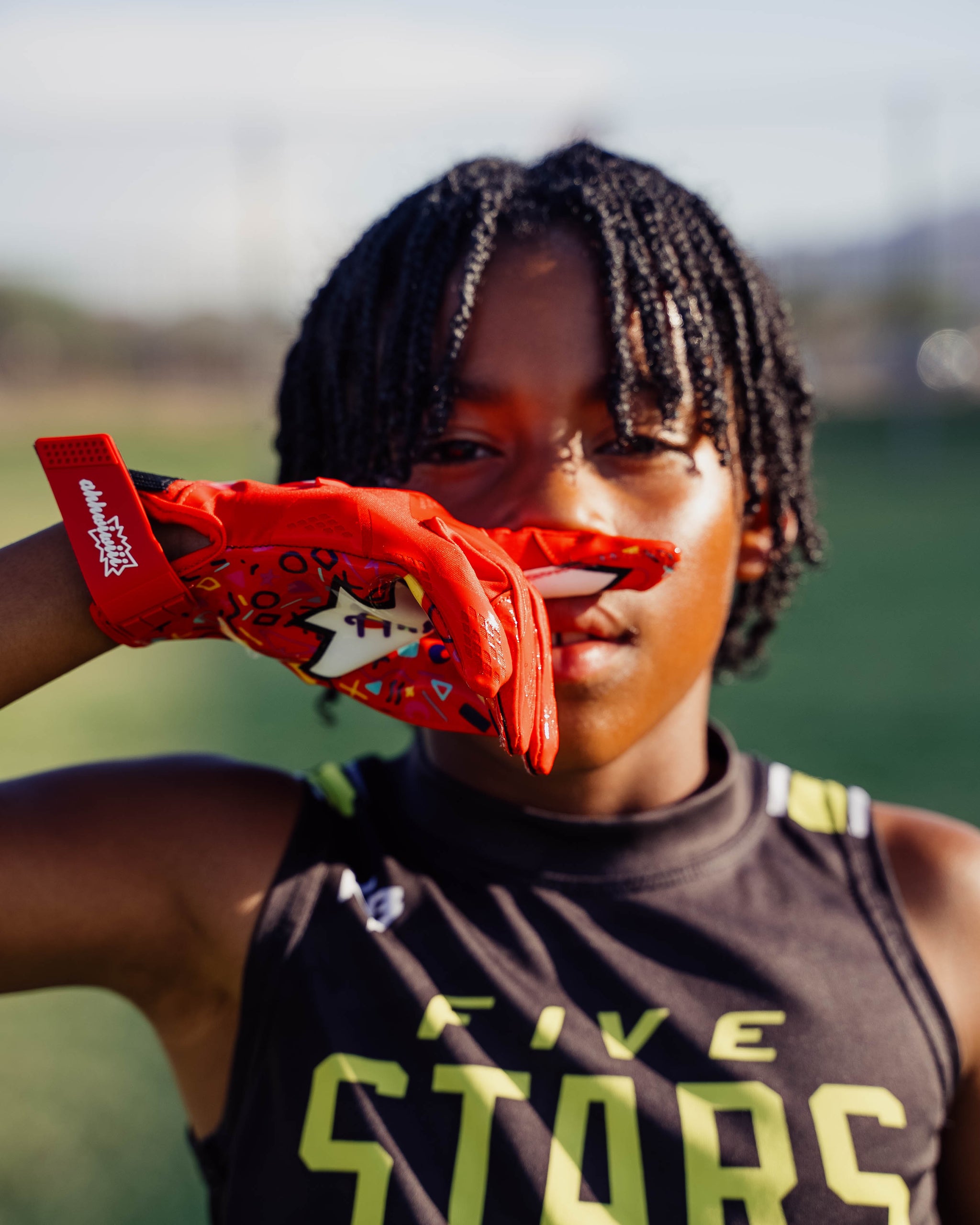 YOUTH RED AHHWIWIII GLOVES – AJ Greene