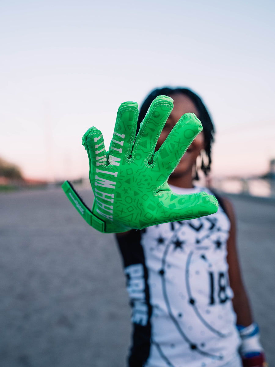 Slime football hot sale gloves