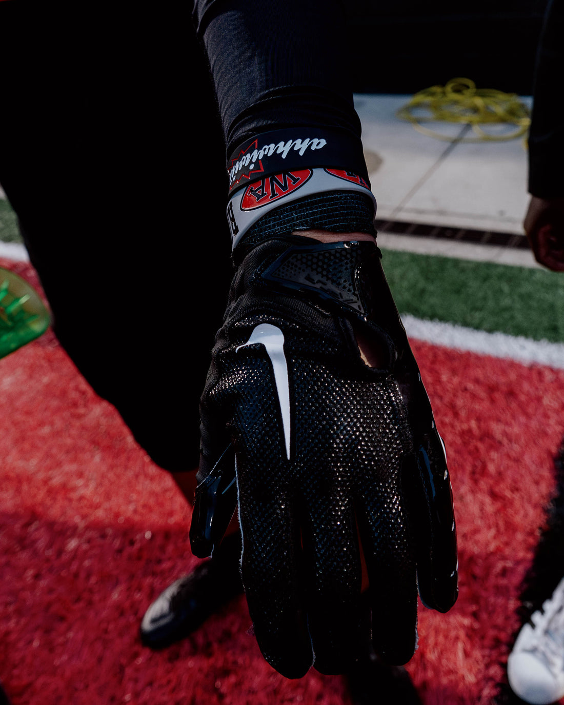 RED "AHHWIWIII" WRISTBAND