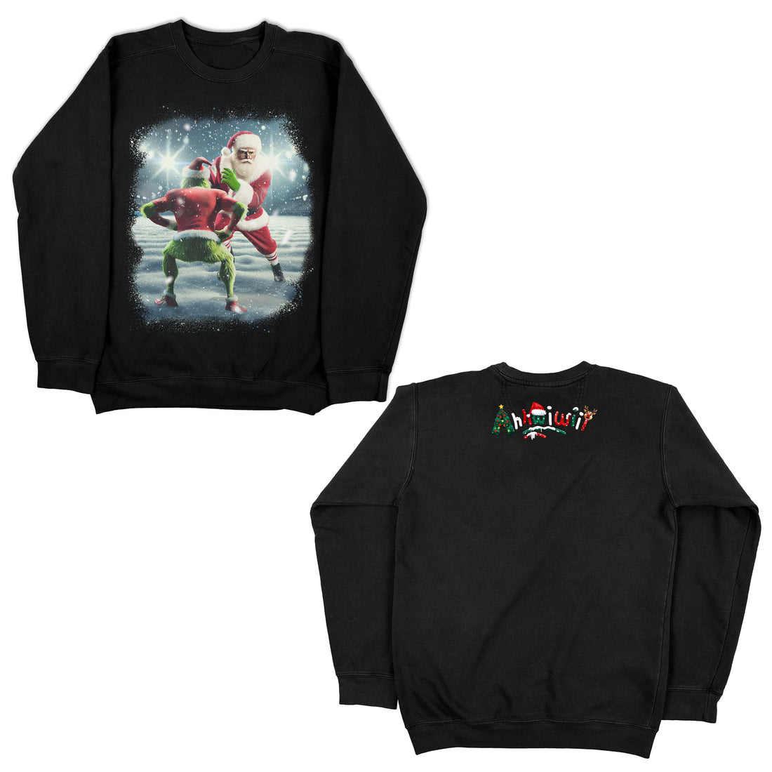 SANTA v GRINCH CREWNECK