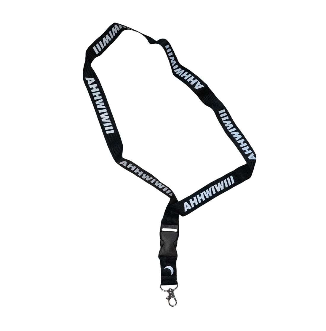 BLACK AHHWIWIII LANYARD