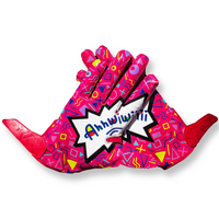 YOUTH PINK AHHWIWIII GLOVES